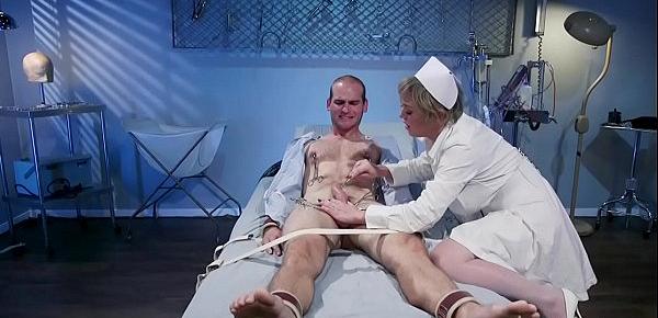  Milf nurse gives dick torment to patient